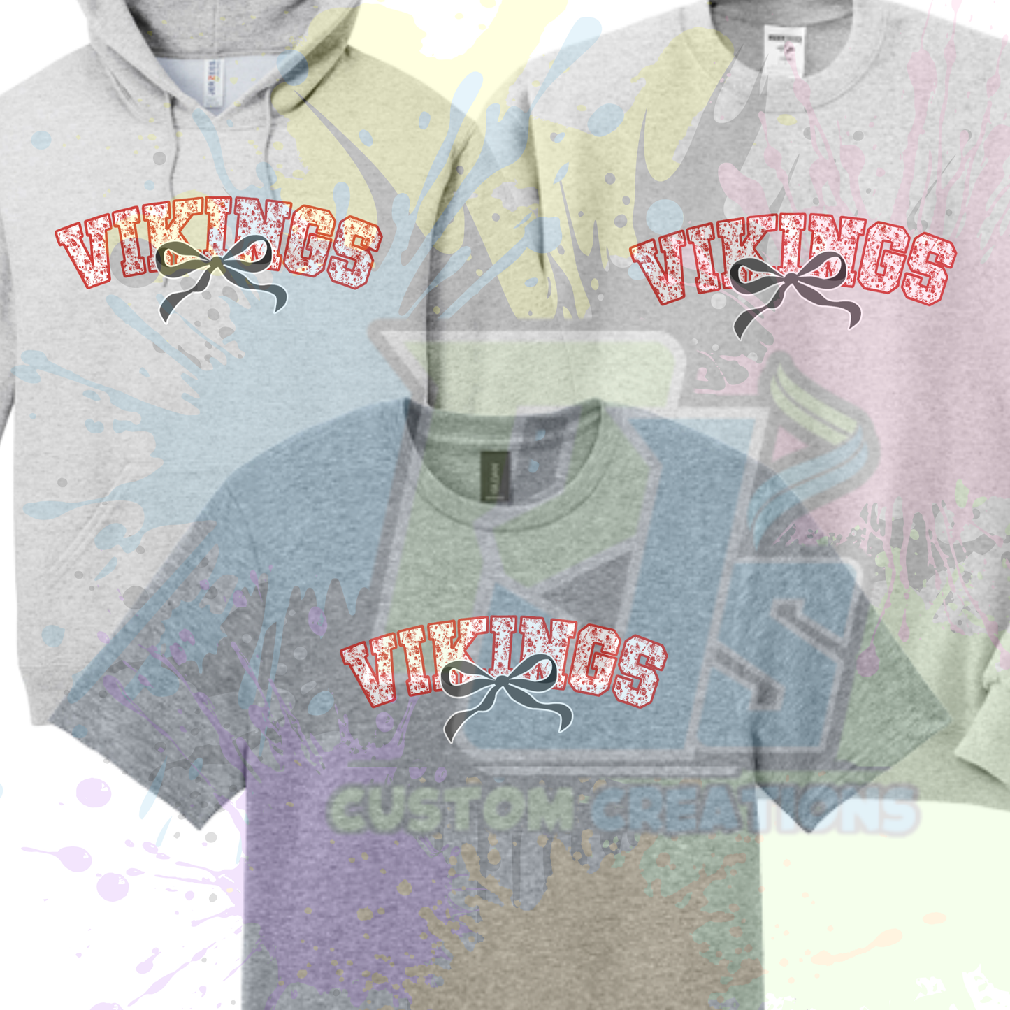 Vikings Bow- Red or Gray