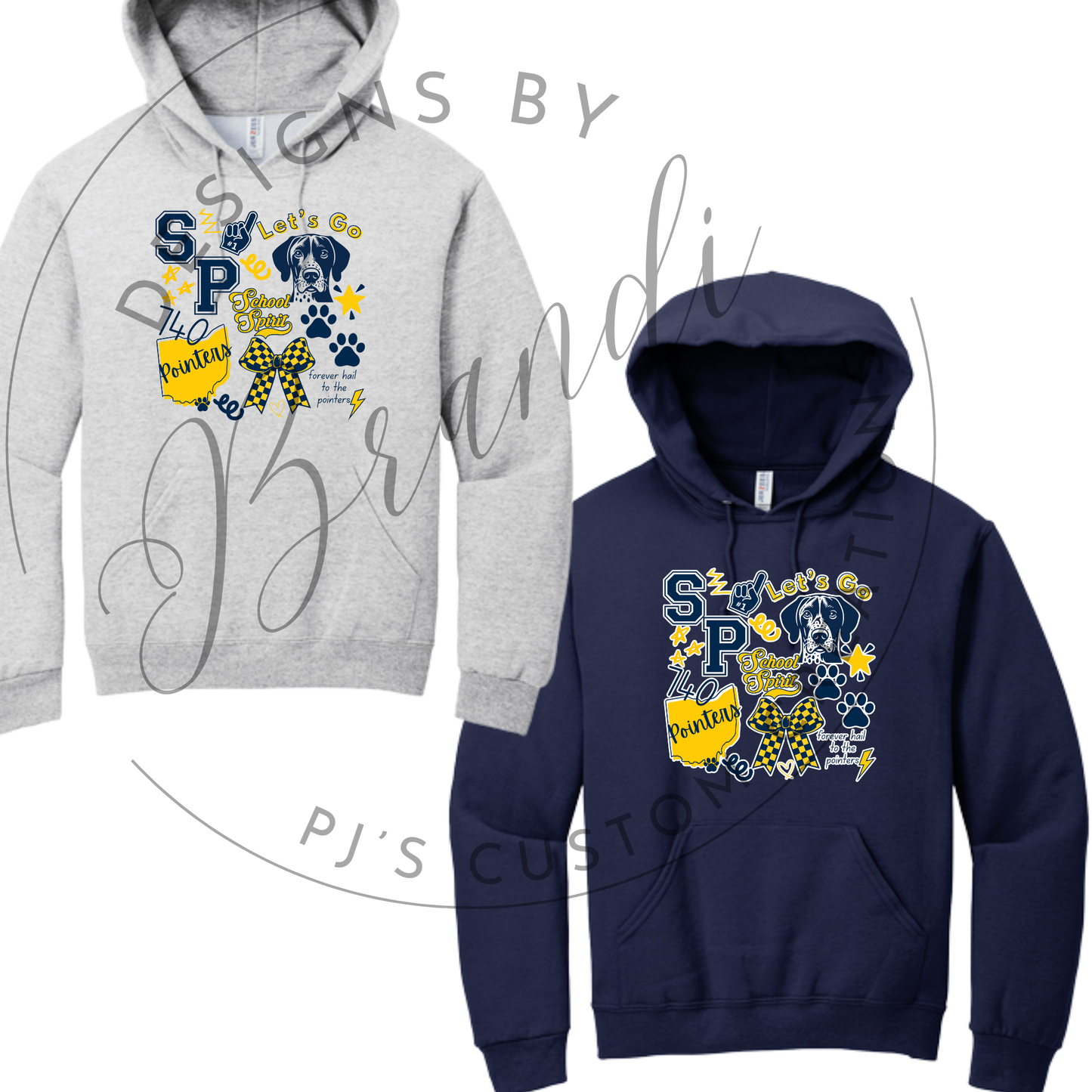 School Spirit Collage Hoodie- 996M