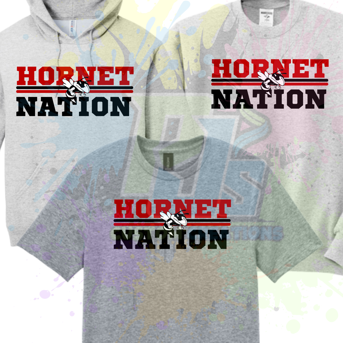 Hornet Nation- Black or Gray