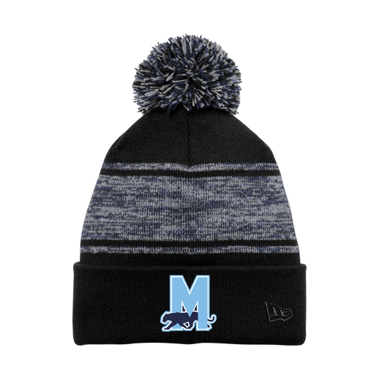 New Era ® Knit Chilled Pom Beanie NE909 D14EMB