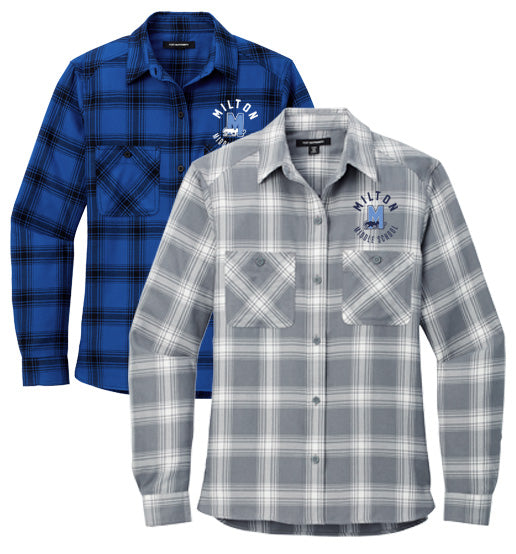 Port Authority® Ladies Plaid Flannel Shirt LW669 D13EMB