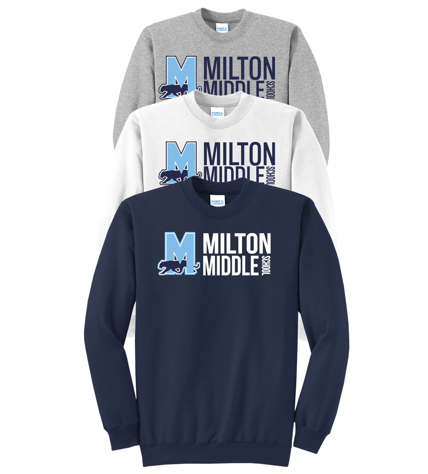 Port & Company® Core Fleece Crewneck Sweatshirt (PC78) D1