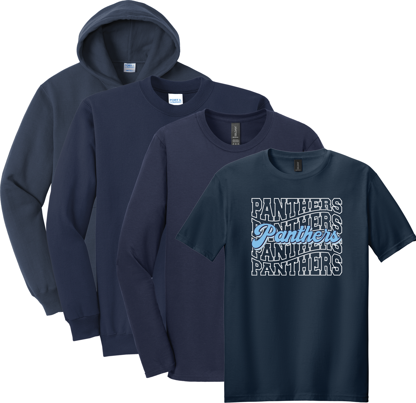 Gildan Softstyle® T-Shirt and Port & Company® Long Sleeve, Crewneck Sweatshirt, Hoodie D7