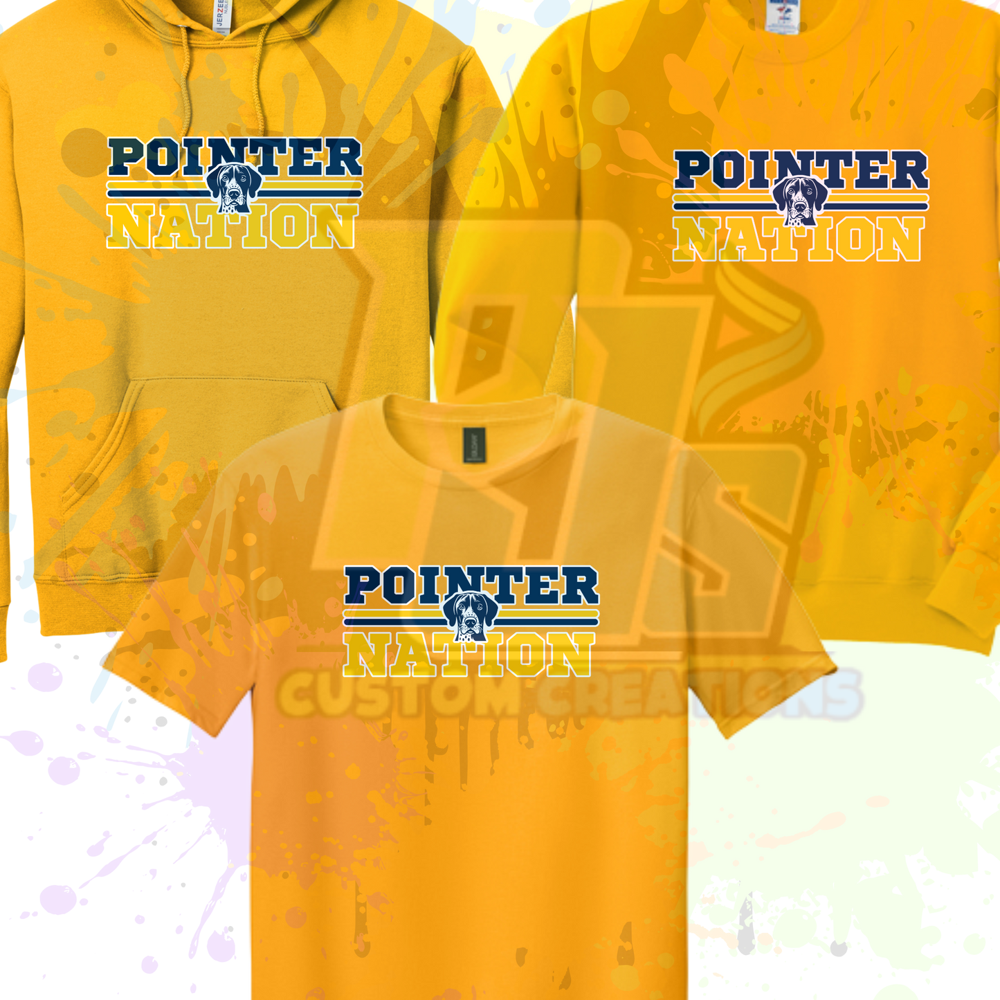 Pointer Nation- Gray, Navy, or Gold