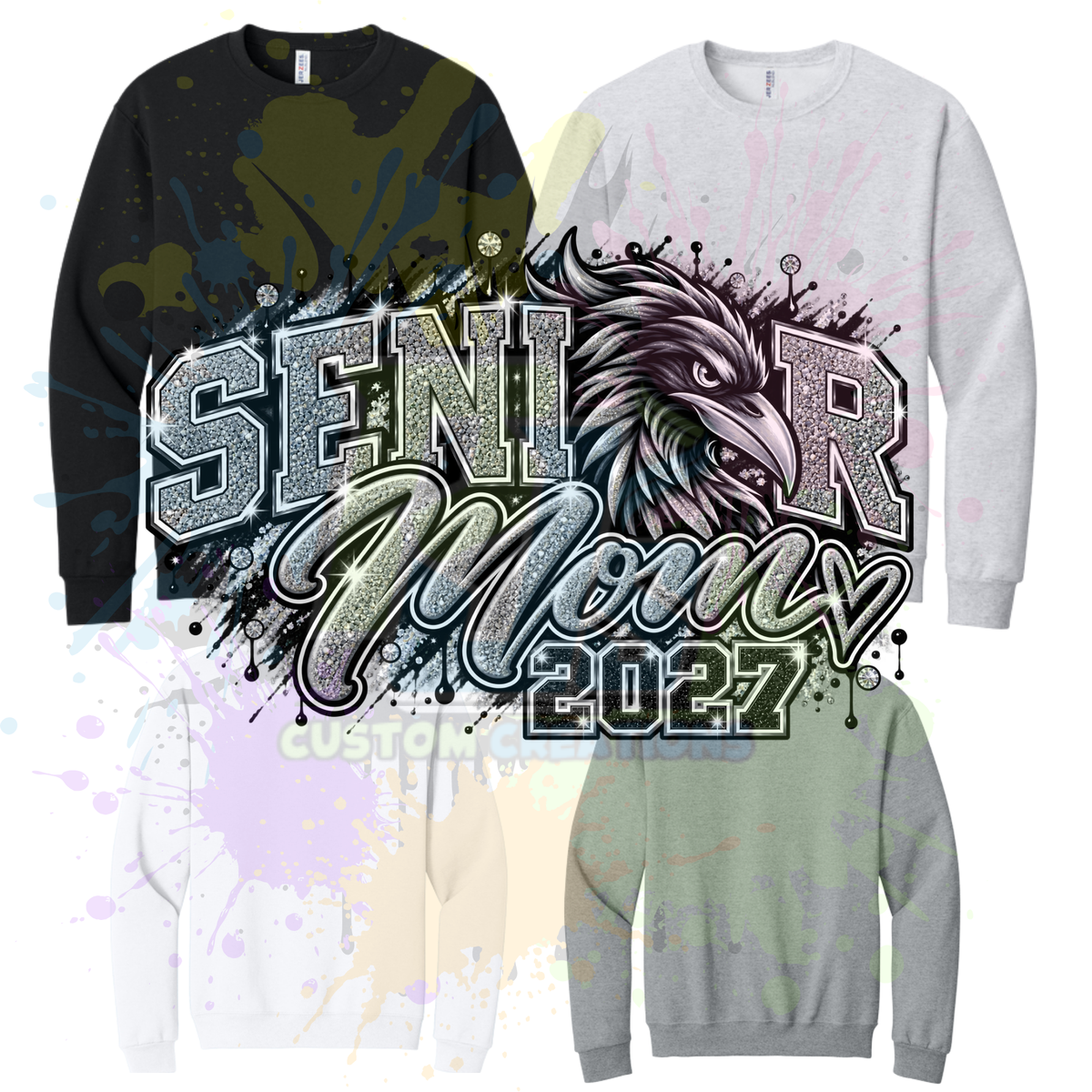 Stem Senior Mom 2027 Gildan Softstyle & Jerzees Nublend