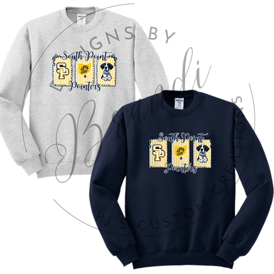 Gold Stripe SP Crew/Hoodie- Jerzees Nublend