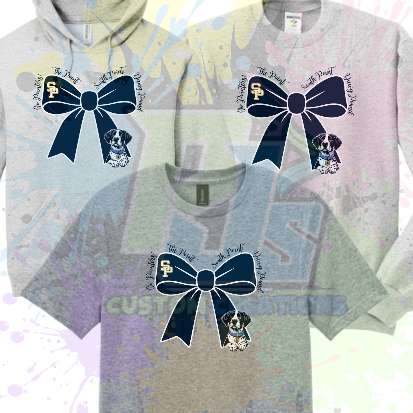 The Point Bow- Gray or Navy