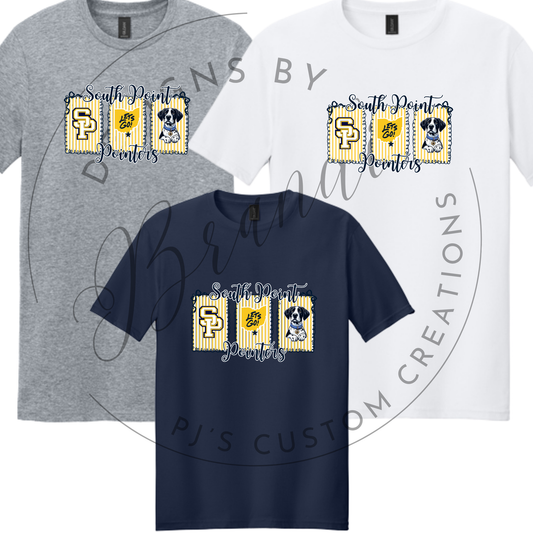 Gold Stripe SP Tee- Gildan softstyle 64000