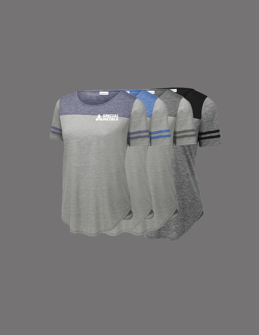 Sport-Tek ® Ladies PosiCharge ® Tri-Blend Wicking Fan Tee SN-LST403