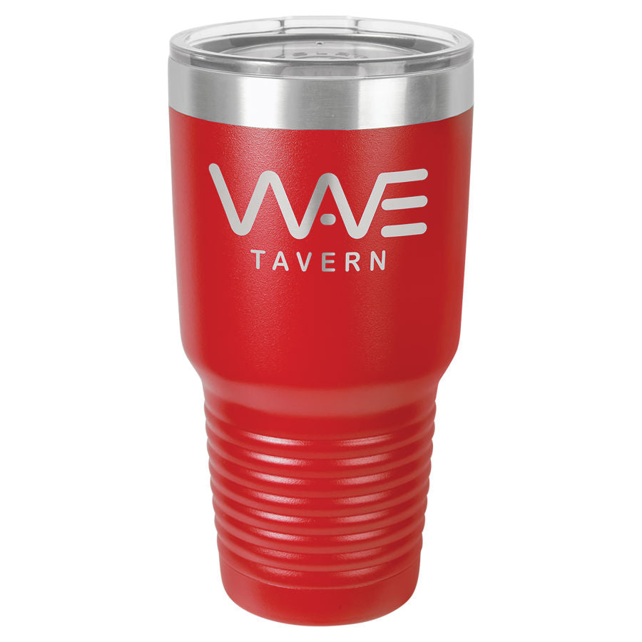 Polar Camel 30 oz. Stainless Steel Ringneck Vacuum Insulated Tumbler w/Clear Lid