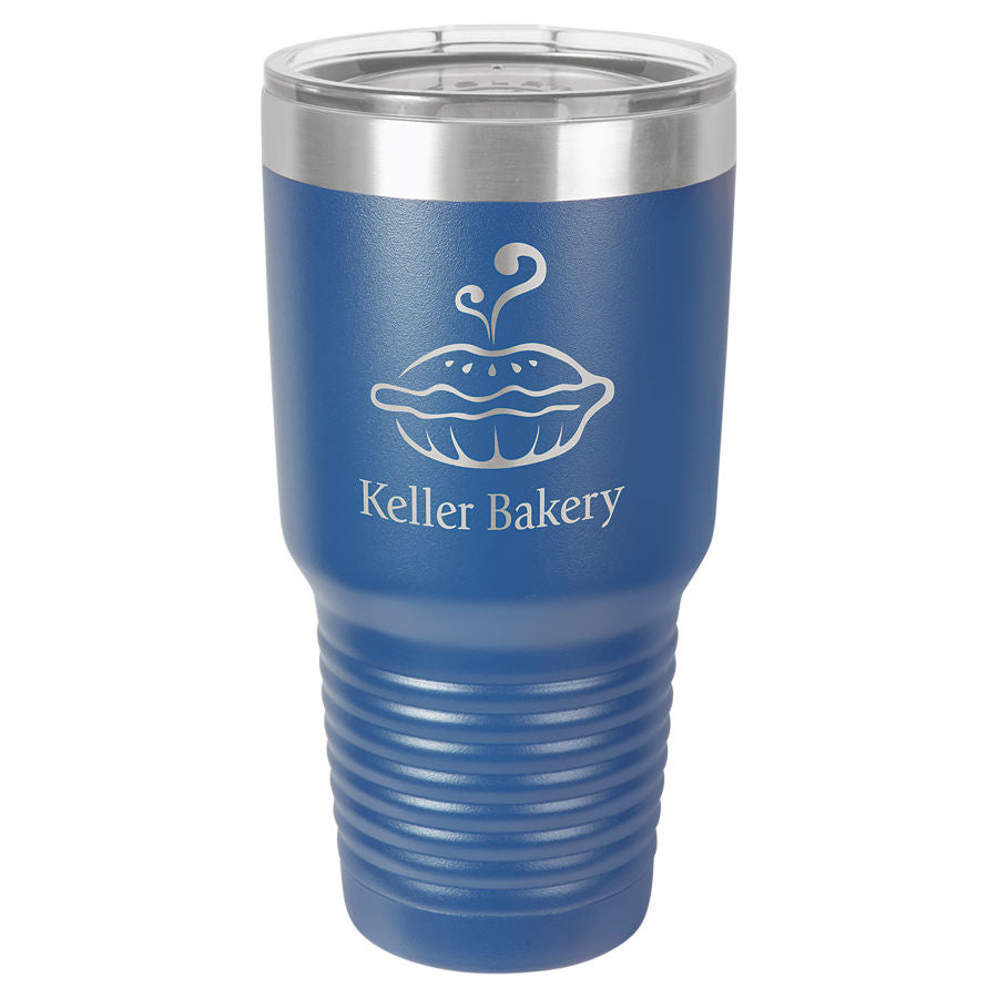 Polar Camel 30 oz. Stainless Steel Ringneck Vacuum Insulated Tumbler w/Clear Lid