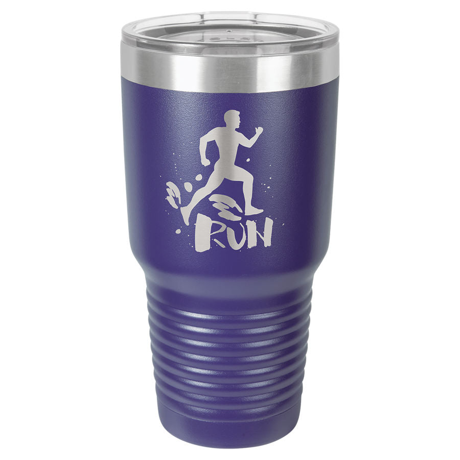 Polar Camel 30 oz. Stainless Steel Ringneck Vacuum Insulated Tumbler w/Clear Lid