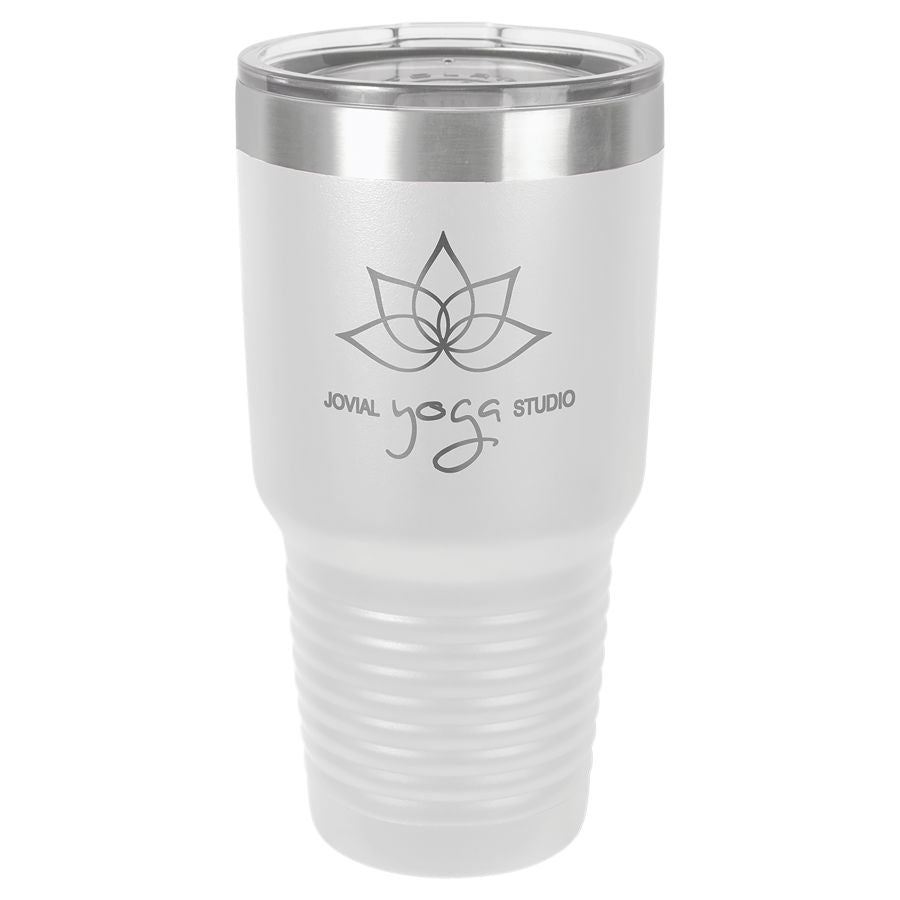 Polar Camel 30 oz. Stainless Steel Ringneck Vacuum Insulated Tumbler w/Clear Lid