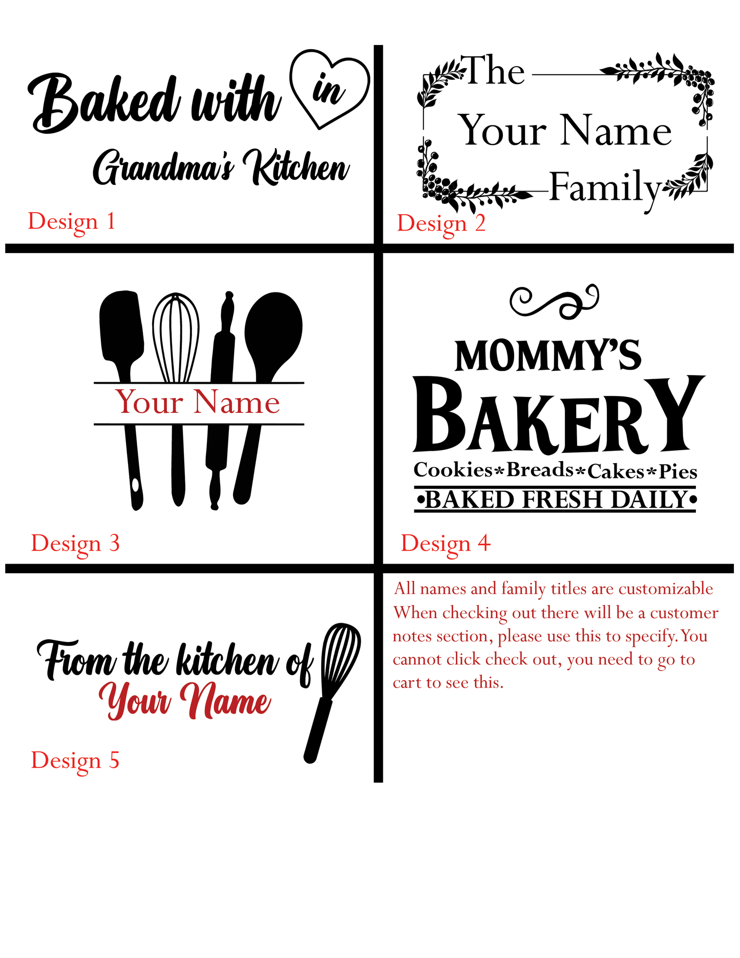 9x13" Cake Pans Including Personalized Engraving